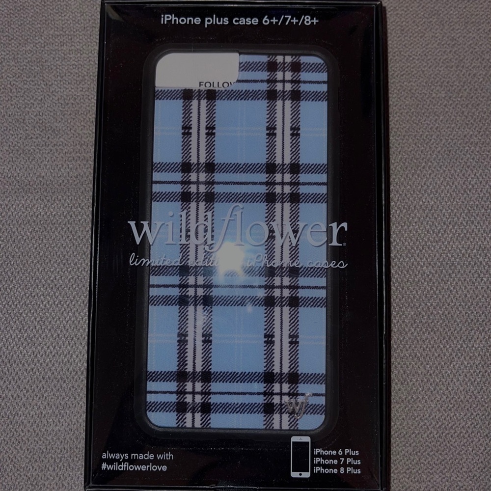 Wildflower plaid case